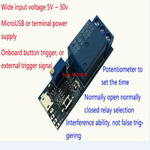 5pcs Wide voltage 5 v - 30 v trigger delay relay module/timer modules/delay conduction/delay switch 2024 - buy cheap