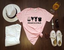 Sugarbaby New Arrival Snack Goals Fashion T-shirt Women's Pink t shirts Pink Tumblr Cute Tees Aesthetic Clothing drop ship 2024 - buy cheap