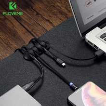 FLOVEME-organizador de cables USB, Protector de cables de escritorio, Clips de gestión, soporte para auriculares 2024 - compra barato