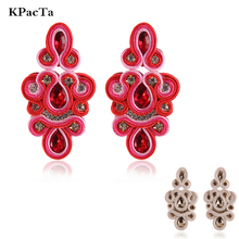 KPacTa Fashion Soutache Long Hanging Earrings Ethnic Style Jewelry Women Popular Accessories Handmade Big Drop Earring Oorbellen 2024 - buy cheap
