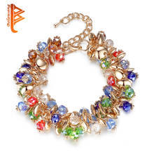 BELAWANG Charm Bracelets & Bangles Fashion Crystal Stone Gold Bracelets For Women Friendship Bracelets  Christmas Beads Jewelry 2024 - buy cheap
