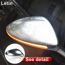 Letin Rear View Mirror Cover side mirror case Chrome Matt Cover For VW Golf 7 MK7 7.5 GTI R Sportsvan Touran 2024 - buy cheap