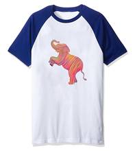 2018 Самый дешевый мода печатных слон Для мужчин футболка с коротким рукавом Для мужчин Сумасшедший Животные принтом в стиле ретро футболка Повседневное забавные 2024 - купить недорого