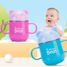 240ml Baby Stainless Steel Cup Children Baby Drinking Cup With Cover 3D Cartoon Home Mouth Brushing Cup Cute Baby Milk Cup 2024 - buy cheap