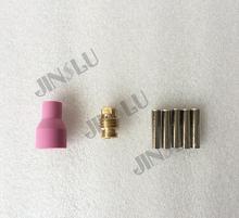 Free shipping QS-300 air cooled TIG welding torch consumables collet body,collet 2.0mm and ceramic nozzle,each 10pcs 2024 - buy cheap