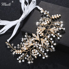 Miallo Newest Austrian Crystal Beads Hairpieces Handmade Crown Headbands Bride Hair Vine Wedding Hair Jewelry 2024 - buy cheap