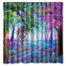 Dream Catcher And Purple  Forest  Background Waterproof Polyester Shower&Bath Curtain( 180X180CM) 2024 - buy cheap