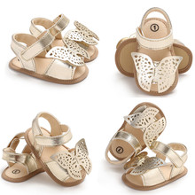 2021 Brand New Newborn Toddler Infant Baby Boys Girls Soft Sole Crib Shoes Cute Butterfly Summer Sandals Shoes 2024 - купить недорого