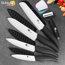 Ceramic Knife White Blade Zirconia 3 4 5 inch + 6 inch Kitchen Serrated Bread Knife + Peeler Set Chef Cooking Fruit Knife 2024 - buy cheap