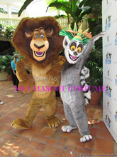 Mascote mascote leão e lemur fantasia anime personagem desenho animado cosplay show carnaval fantasia vestido fantasia 2024 - compre barato