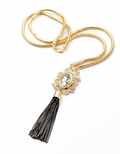 On Sales Snake Chain Necklace Jewelry Cost-Effective Glass Moonstone Crystal Tassels Necklaces Pendants 2024 - buy cheap