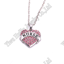 Nurse  Crystal  Chain Fashion Heart Necklace 2024 - buy cheap