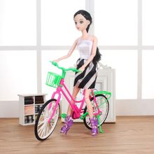 Кукольный велосипед Кукольный дом для 12 "девушки подарок кукла аксессуары 2024 - купить недорого