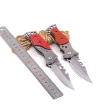 Folding Pocket Knife Survival Tactical Knife Combat Outdoor Camping Hunting Utility Knives EDC Multi Tools Wood Handle Multitool 2024 - buy cheap
