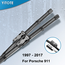 YITOTE-escobillas de limpiaparabrisas para Porsche 911, brazos de gancho/botón pulsador, modelo de coche, año de 1997 a 2017 2024 - compra barato