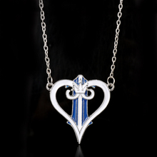MQCHUN модные классические ожерелья и подвески в стиле аниме с синим королевским сердцем и короной металлические эмалевые подвески в форме сердца мультяшное ожерелье-30 2024 - купить недорого