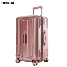 TRAVEL TALE-Bolsa de equipaje enrollable con rueda, Maleta giratoria de viaje de 26 ", 30", abs, pc, grande para carro 2024 - compra barato