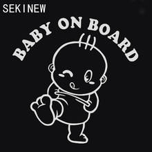 Real New Arrival Baby On Board Funny Cartoon Car Sticker Styling Decals Motorcycle Accessories Window Vehicle Sticker Decal 2024 - buy cheap