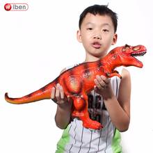 Большая игрушка динозавр Юрского периода Тираннозавр Рекс, мягкая пластиковая модель животного, игрушка для детей в подарок 2024 - купить недорого