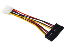 10 unids/lote alta calidad Serial ATA SATA 4 Pin IDE dual de 15 Pin HDD Cable adaptador de corriente más 2024 - compra barato
