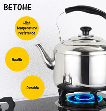 Stainless Steel Whistling Tea Kettle Coffee Kitchen Stovetop Induction 5L 2024 - buy cheap