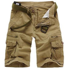High Quality Men's Camouflage Cargo Shorts 100% Cotton Mens Casual Loose Shorts Men's Army Short Pants Bermuda Masculina 2024 - buy cheap