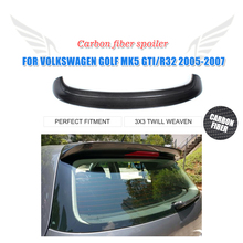 Для Volkswagen VW Golf 5 V MK5 GTI R32 06-09 авто задний спойлер на крыше козырек окна губы углеродного волокна/FRP черный 2024 - купить недорого
