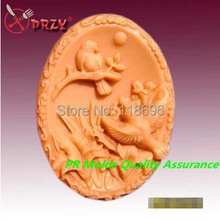 magpies pigeons mother and son modelling silicon soap mold Cake decoration mold wholesale Handmade soap mold NO.:SO381 2024 - buy cheap