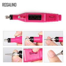 ROSALIND 1Set Electric Manicure Drill Set Professional Machine Electric Nail Art Pen Pedicure 6 Bits Nail Art tools for manicure 2024 - buy cheap