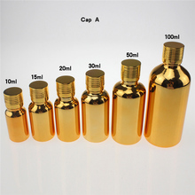 empty Gold 100pcs10ml essential oil sample bottle wholesale , sale small 10 ml empty glass bottle , essential oil mixing bottle 2024 - buy cheap