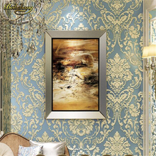 Beibehang-papel de pared 3d con diseño de flor de Damasco, papel tapiz no tejido para decoración de dormitorio, sala de estar 2024 - compra barato