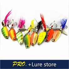 Free shipping 16pcs 3.9cm 7g  assorted colors metal spoon lure bait fishing with treble hooks super metal spoon lure bait fish 2024 - buy cheap