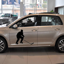 58cm x 49cm 2 x Sport Ice Hockey Player Graphic (one For Each Side) Car Sticker For Cars Side, Truck Door Vinyl Decal 8 Colors 2024 - buy cheap