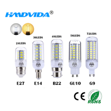 HMDVIDA LED Energy Saving Corn Bulb E27 220V SMD5730 24 36 48 56 72 LEDs E14 Lamp 220-240V Living Room Decoration Light 2024 - buy cheap