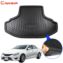 Cawanerl Estilo Do Carro Mat Tronco Bandeja Bota Liner de Carga Traseira Lama Piso de Carpete Bagagem Pad Pontapé Para A Toyota Mark X reiz 2010-2017 2024 - compre barato