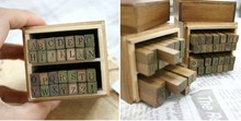free shipping Wooden Stamps AlPhaBet and letters seal uppercase lowercase wooden stamp set/28 pcs antique stamp one set price 2024 - buy cheap