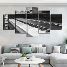 HD Prints Canvas Pictures Modern Wall Art 5 Pieces music Paintings Poster for Bedroom Home Decor Framework 2024 - buy cheap