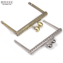 10pcs Lot 10.5cm Metal Purse Frame Handle for Clutch Bag Handbag Accessories Making Kiss Clasp Lock Antique Bronze Bags Hardware 2024 - buy cheap