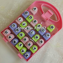 26 English Letter / Alphabet Craft Hole Punch Set Scrapbook Handmade punchers paper cutter Free shipping 2024 - buy cheap