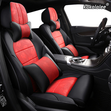 Kokololee auto pano capa de assento do carro para mitsubishi pajero esporte outlander grandis asx lancer galant fazer personalizado assento automóveis 2024 - compre barato