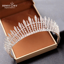 Luxury Wedding Bridal Crystal Tiara Crowns Princess Queen Pageant Prom Rhinestone Veil Tiara Headband Wedding Hair Accessory 2024 - buy cheap