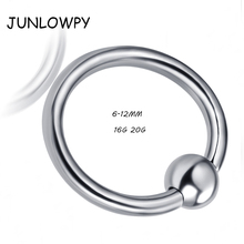 JUNLOWPY Aço Inoxidável Captive Anel BCR Nariz Lábio Tragus Da Orelha anel 16 18G Mix 100/500 pcs Body piercing Tragus Hoop Hoop brinco 2024 - compre barato