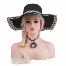 Cabeza de maniquí realista para mujer, joyas de PVC y sombrero, molde de gafas, soporte de exhibición de peluca, cabeza de maniquí, nuevo, 1 ud. 2024 - compra barato