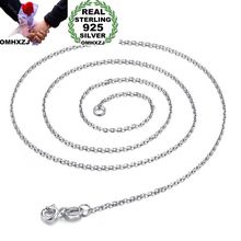 OMHXZJ Wholesale European Fashion Woman Man Party Gift Cross 925 Sterling Silver 18KT White Yellow Gold Chain Necklace NA204 2024 - buy cheap