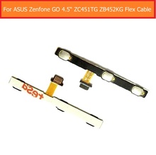 Botón de control de volumen 100% genuino, cable flexible para ASUS Zenfone GO ZC451TG ZB452KG, 4,5 ", interruptor de encendido/apagado y cable de alimentación para teclado 2024 - compra barato