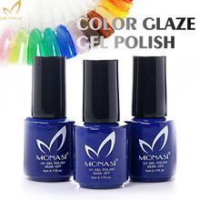 MONASI 1PC 5ML UV Nail Gel Polish Glaze Glass Nail Gel Varnish Easy Remove  Long Lasting Acrylic Nail Gel for Nail Art Design 2024 - buy cheap