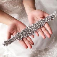 270x4cm Women Wedding Sash Belt Elegant Luxury Rhinestones Crystal Ribbon Bridal Wide Waist Belt Cummerbund Bridal Sash Handmade 2024 - buy cheap