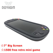 Mais novo 7 Polegada console do jogo suporte portátil para neogeo jogos de vídeo arcade com 1500 livre retro mini jogo 8 bit 16/32 bit console 2024 - compre barato