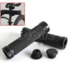 New 2017 arrival 1 Pair Black Cycling Lock On Bicycle Bike Handlebar Handle Grips Road MTB BMX 2024 - buy cheap