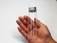 20pcs 37*120mm 100ml Transparent Glass Perfume Oil Spice Food Bottles Jars Vials With Silver Screw Cap DIY Craft Wedding Dcor 2024 - buy cheap